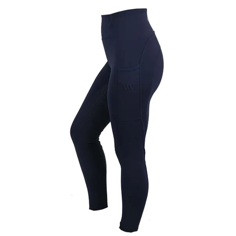 Woof Wear Ladies Original Full Seat Riding Tights - Navy